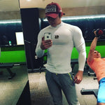 Fitness Long Sleeved Quick Drying Clothes Men's Sports T Shirts Running Training Clothes