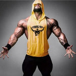Fitness Vest Male Muscular Hooded Clothes