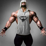 Fitness Vest Male Muscular Hooded Clothes